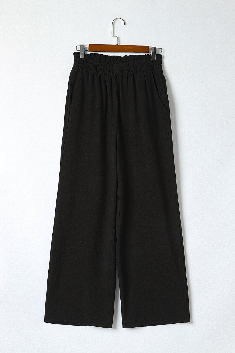 Double Take Elastic Waist Straight Leg Pants with Pockets