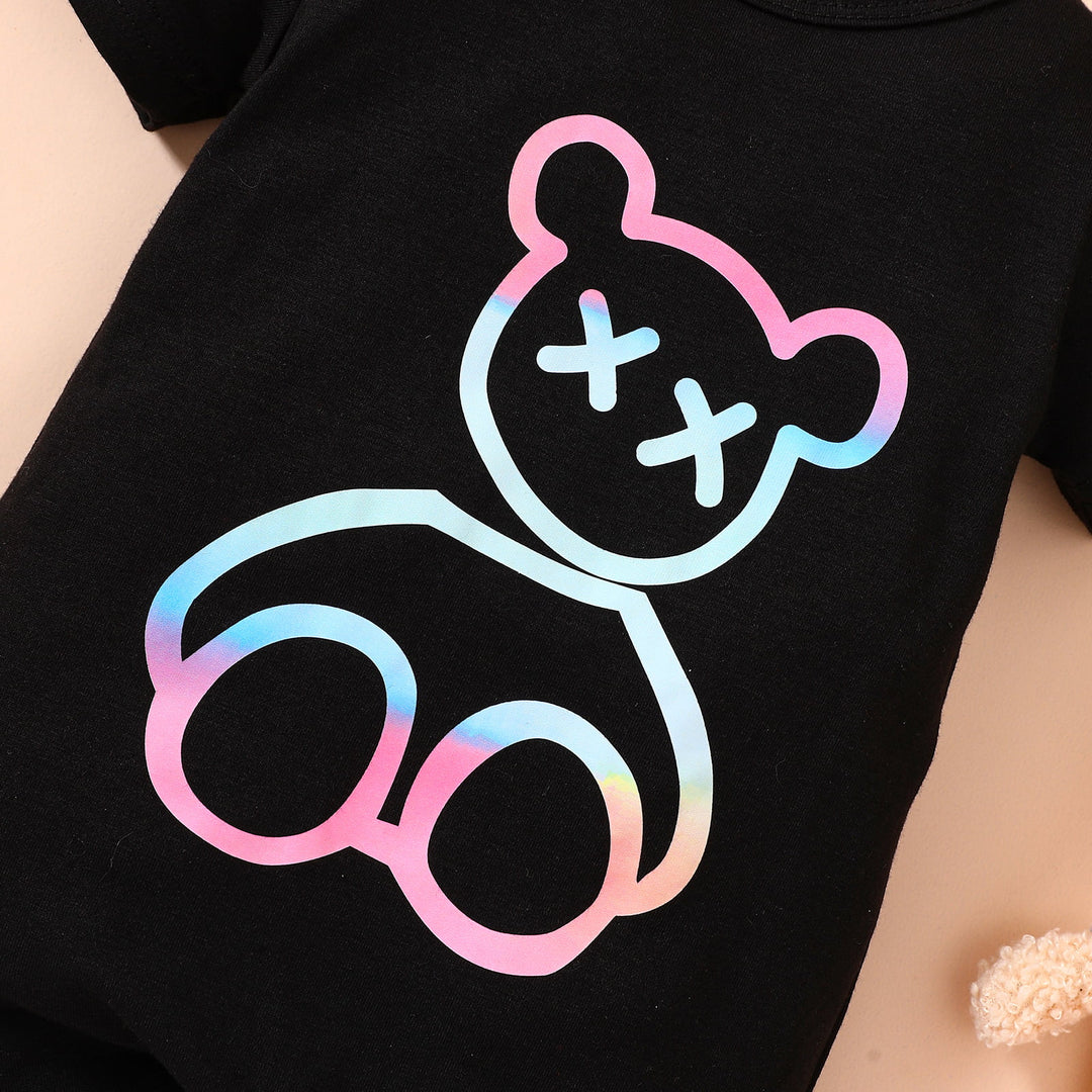 Baby Bear Graphic Short Sleeve Romper