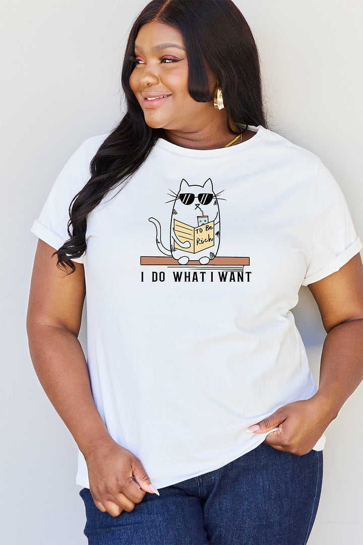 Simply Love Full Size I DO WHAT I WANT Graphic T-Shirt